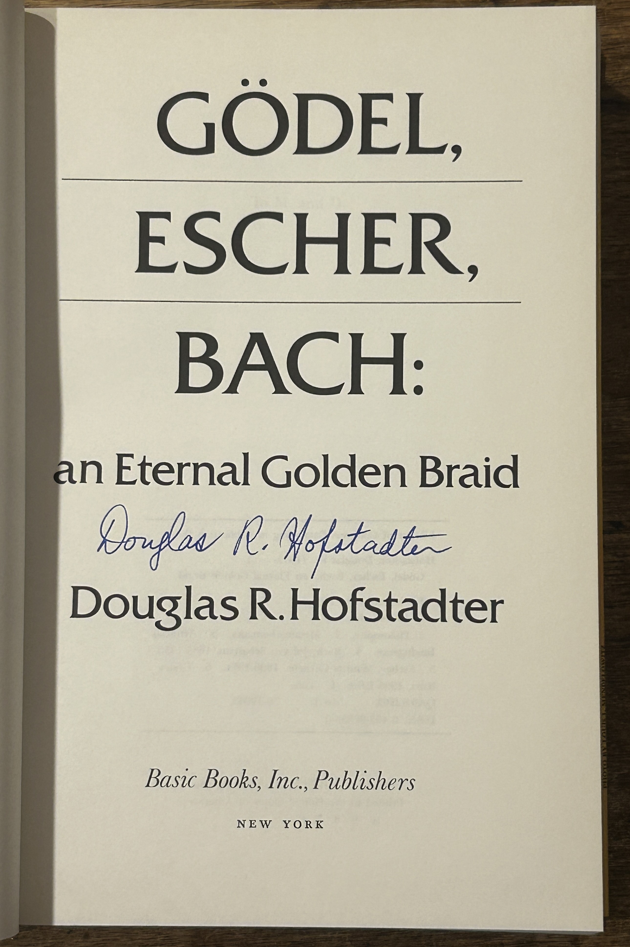 Godel, Escher, Bach: an Eternal Golden Braid