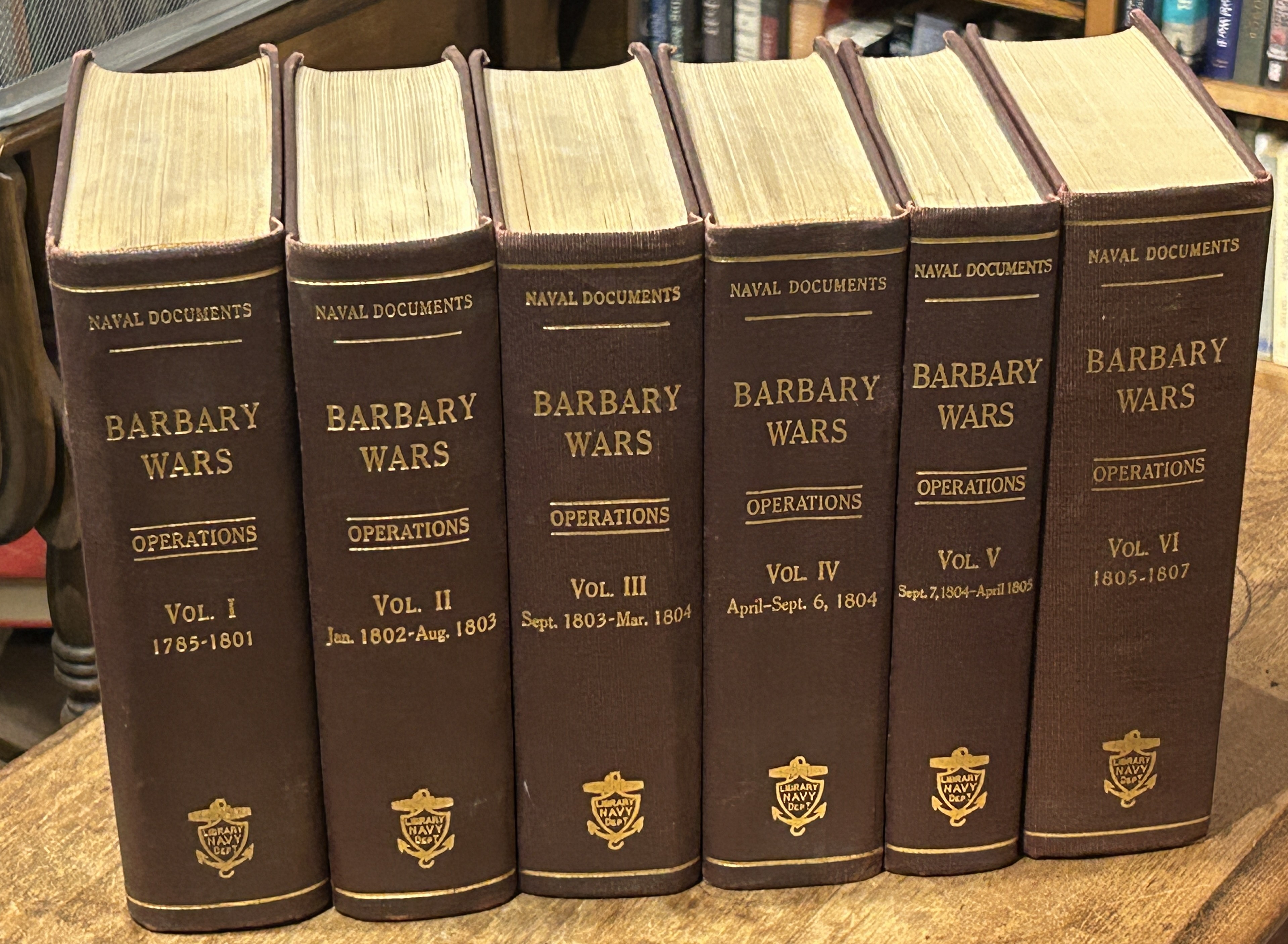 Naval Documents Related to the United States Wars with the Barbary Powers (In Six Volumes) ; I - VI [1 - 6]